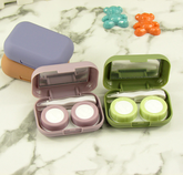 Estuche para lentes de contacto de colores multicolor Simple Scrub
